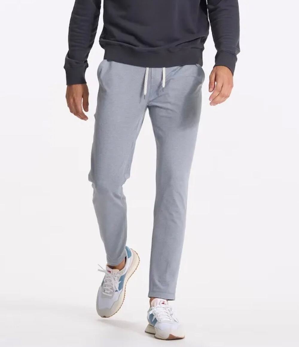 Vuori Mens Ponto Performance Pants in Dreamknit Steel Heather Size Medium